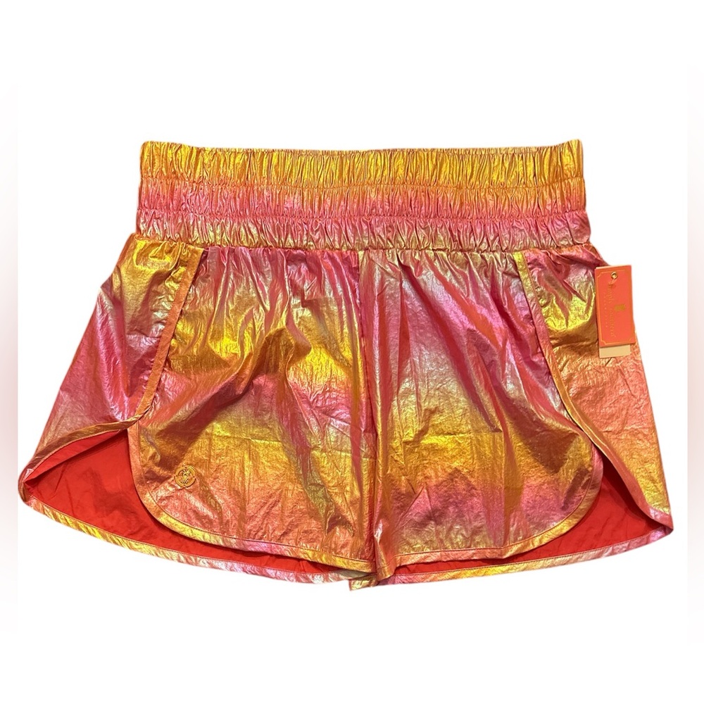 Simply Southern Pink Metallic Chrome Shorts XL